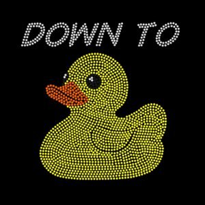 Rubber Duck - "Down to Duck" Rhinestone Tee