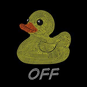 Rubber Duck - "Duck Off" Rhinestone Tee