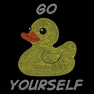 Rubber Duck - "Go Duck Yourself" Rhinestone Tee