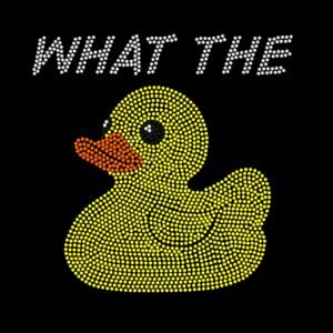 Rubber Duck - "What the Duck" Rhinestone Tee